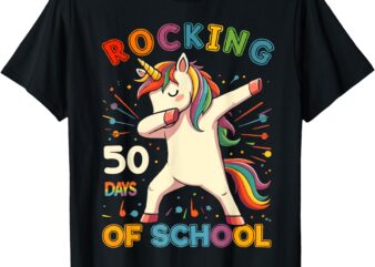 Rockin 50 Days of School 50th Day of School 50 Days Smarter T-Shirt