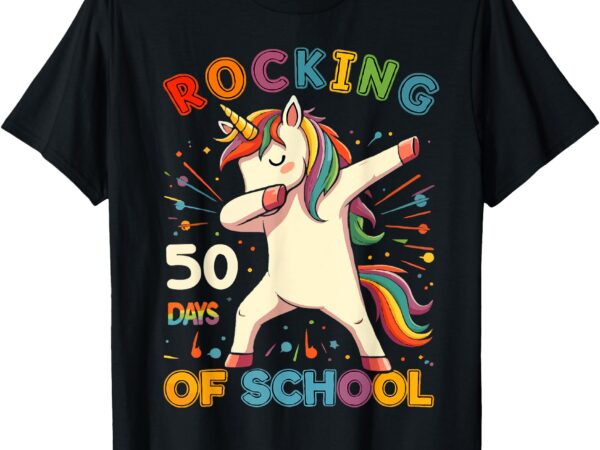 Rockin 50 days of school 50th day of school 50 days smarter t-shirt