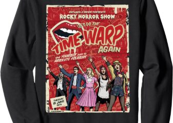 Rocky Horror Show Richard O’Brien Presents Time Warp Poster Sweatshirt