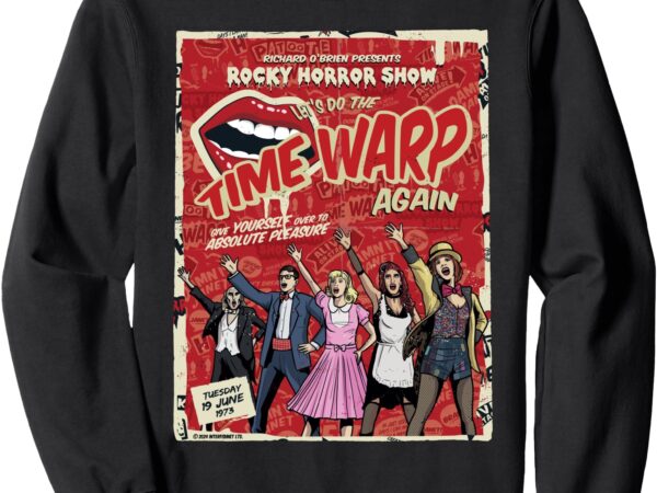 Rocky horror show richard o’brien presents time warp poster sweatshirt