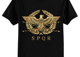 Roman Empire Emblem – Vintage Gold Classic T-Shirt