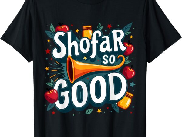 Rosh hashanah jewish new year shana tova apple honey shofar t-shirt