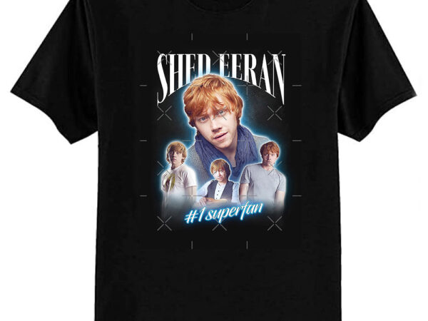 Rupert grint shed eeran parody cursed fan collage classic t-shirt