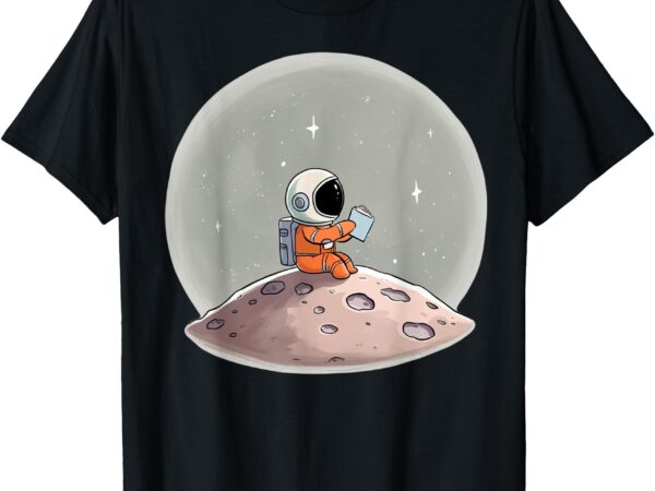 Stem teacher astronaut reading space science tee t-shirt