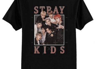 STRAY KIDS Vintage Retro Band Style 90s Classic T-Shirt