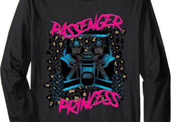 SXS UTV Passenger Princess Adventure off-road Long Sleeve T-Shirt