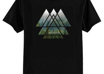 Sacred Geometry Triangles – Misty Forest Classic T-Shirt