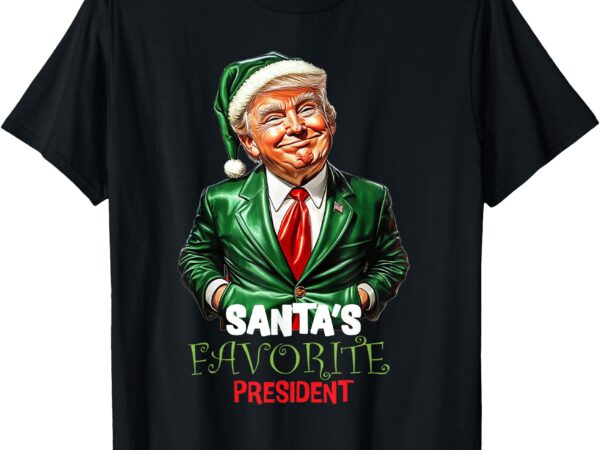 Santa’s favorite president funny trump t-shirt