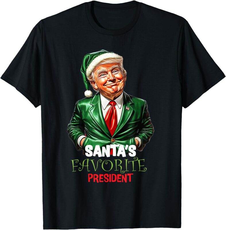 Santa’s Favorite President Funny Trump T-Shirt