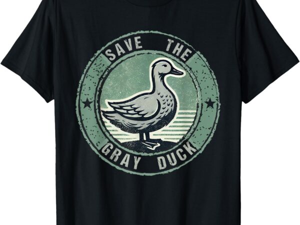 Save the gray duck t-shirt