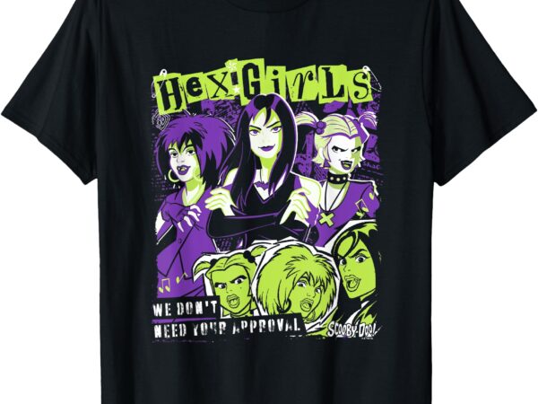 Scooby-doo hex girls we don’t need your approval retro logo t-shirt