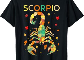 Scorpio Zodiac Sign October Nov Birthday Horoscope Graphic T-Shirt