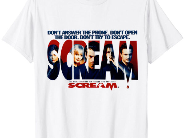 Scream horror movie original classic t-shirt