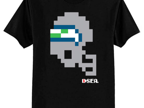 Seahawks tecmo bowl helmet t-shirt