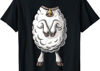 Sheep Shirt Adult Kids Men Women Lamb Sheep Costume T-Shirt