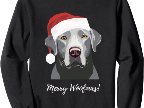 Silver labrador christmas sweatshirt