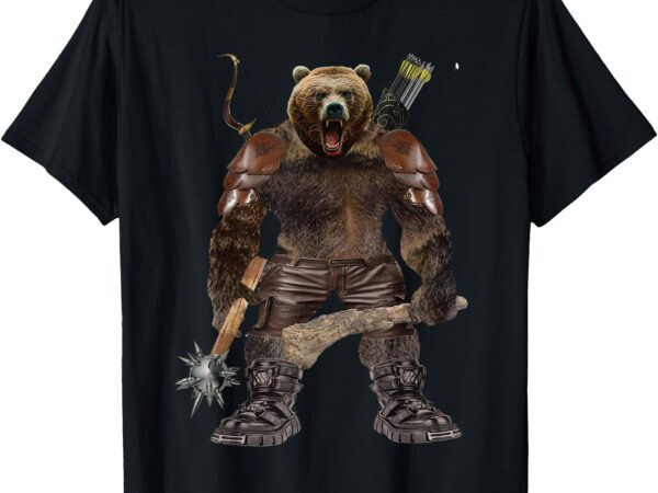 Sir ben the grizzly bear orc ranger t-shirt