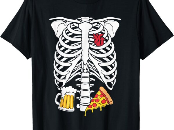 Skeleton dad halloween pregnancy couples costumes men t-shirt