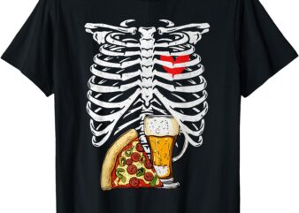 Skeleton Dad Halloween Pregnancy Couples Costumes Men T-Shirt