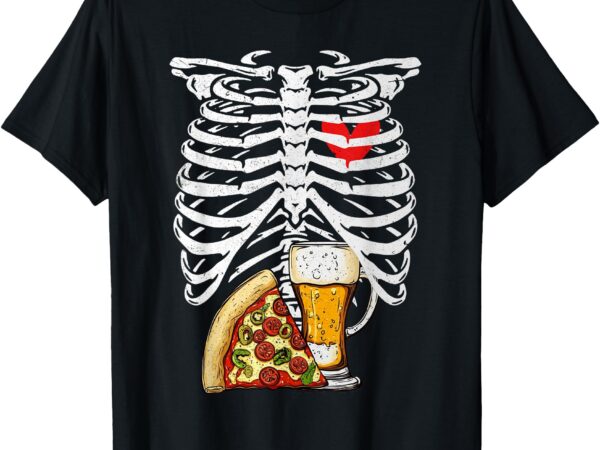 Skeleton dad halloween pregnancy couples costumes men t-shirt