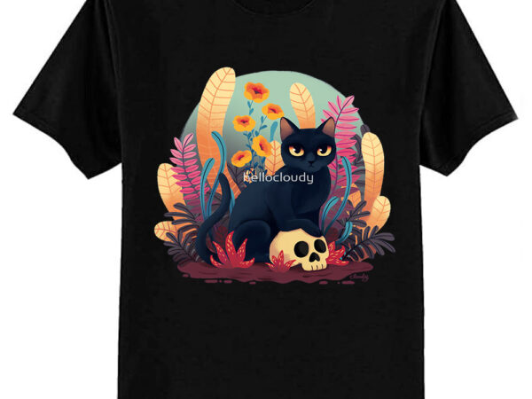 Skull kitty classic t-shirt