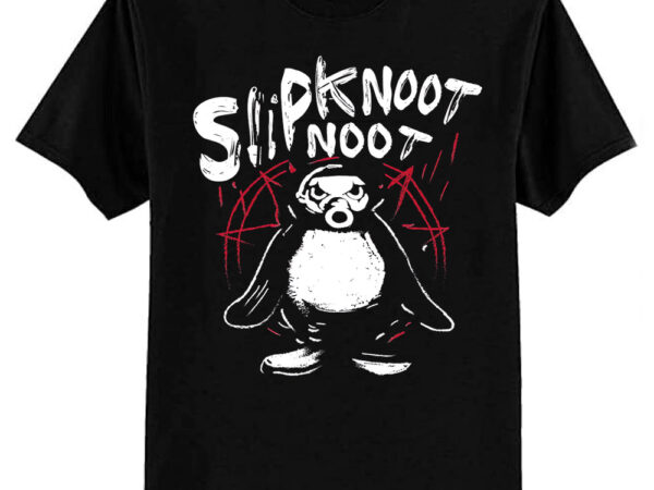 Slipknoot noot penguin death metal goth hard rock classic t-shirt