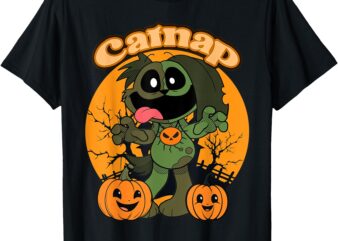 Smiling Pumpkins Halloween Zombie Dog Cat Critters Kids tee T-Shirt