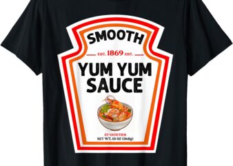 Smooth Yumyum Bottle Label Halloween 2024 Couples Costume T-Shirt