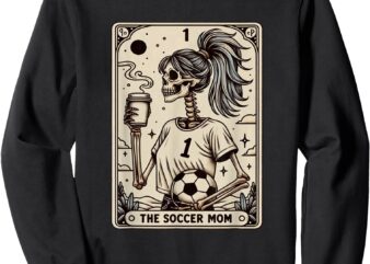 Soccer Mom Tarot Card, Vintage Halloween Soccer Mama Sweatshirt