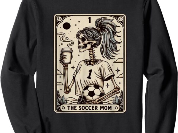 Soccer mom tarot card, vintage halloween soccer mama sweatshirt