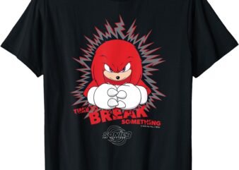 Sonic the Hedgehog 3 – Knuckles _Time to Break Something_ T-Shirt