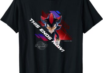 Sonic the Hedgehog 3 – Shadow _This Ends Now_ T-Shirt