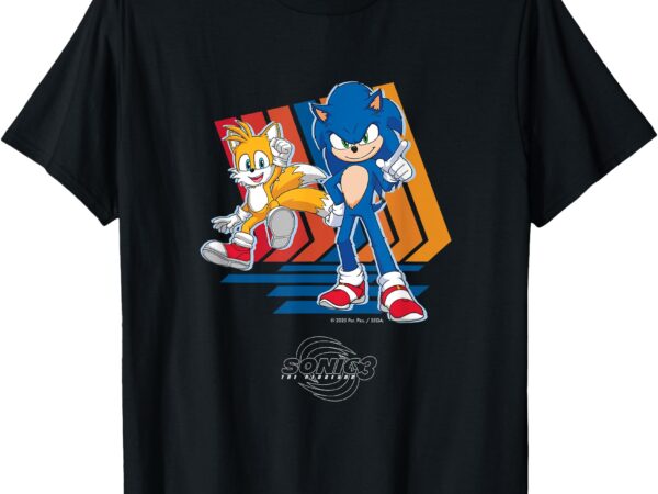 Sonic the hedgehog 3 – sonic & tails t-shirt