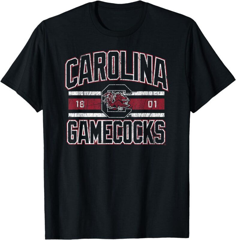 South Carolina Gamecocks Vintage Stripe Officially Licensed T-Shirt