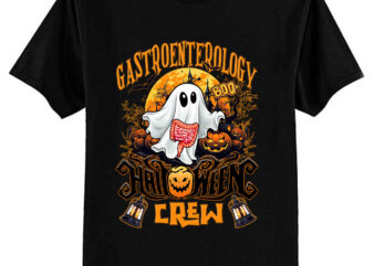 Spooky gastroenterology Boo Crew endoscopy tech Halloween T-Shirt ltsp