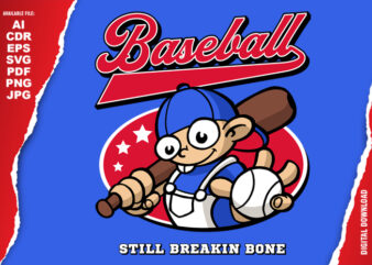 Still Breakin Bone t shirt template vector