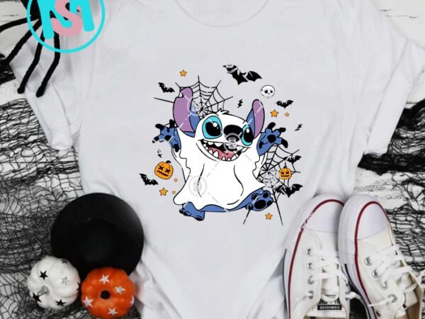 Stitch halloween svg, cartoon svg, happy halloween’s day svg t shirt template vector