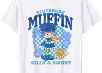 Strawberry Shortcake Blueberry Muffin Silly Sweet Retro Logo T-Shirt