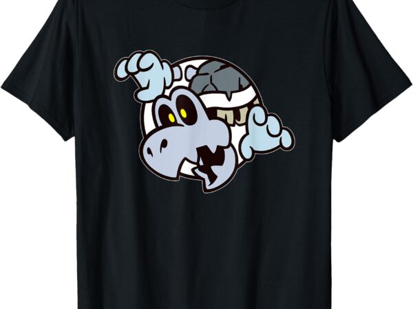 Super mario bros 3 dry bones spooky skeleton front & back t-shirt