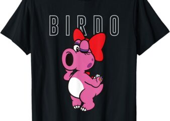 Super Mario Bros Birdo Big Pink Portrait Simple Text T-Shirt