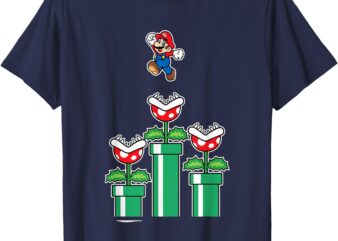 Super Mario Man Eater Jumping Piranha Plants T-Shirt