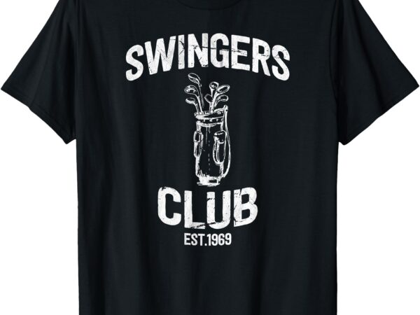 Swingers club golf clubs funny golf sarcastic golfing men t-shirt