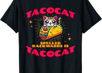 Tacocat Spelled Backwards Is Taco Cat for Boys Girls & Kids T-Shirt