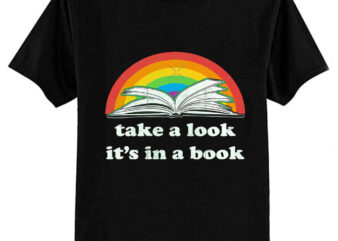 Take a look, its in a book – Retro inspired Reading Rainbow Classic T-Shirt