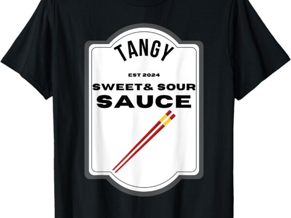 Tangy sweet & sour sauce condiment family halloween costume t-shirt