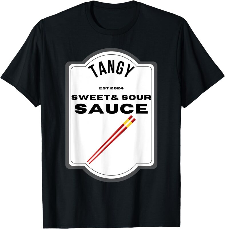 Tangy Sweet & Sour Sauce Condiment Family Halloween Costume T-Shirt