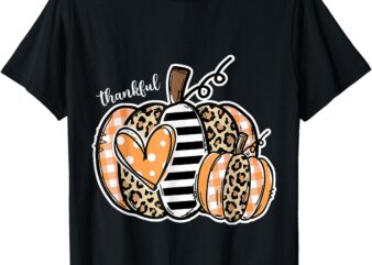 Thankful Pumpkin Happy Thanksgiving Day 2024 T-Shirt