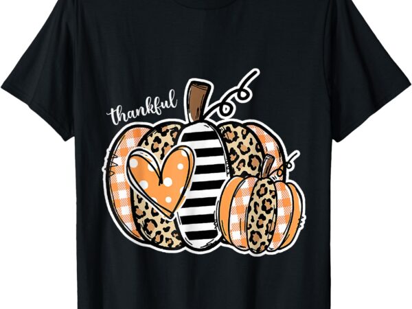 Thankful pumpkin happy thanksgiving day 2024 t-shirt