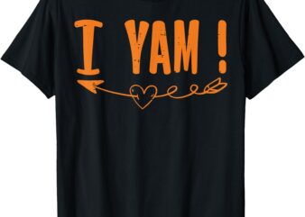 Thanksgiving Matching Couple She’s My Sweet Potato I Yam T-Shirt