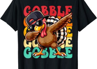 Thanksgiving Shirt For Boys Kids Toddler Pilgrim Turkey Day T-Shirt